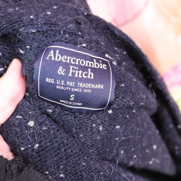 Abercrombie & Fitch | Lambswool Angora Open Front Cardigan Small - Picture 5 of 5